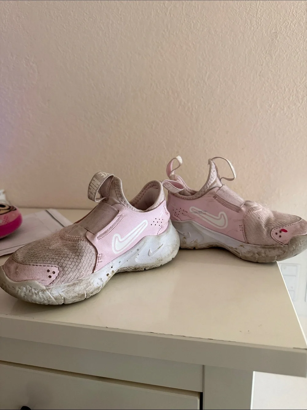 Nike Kids' Pink Slip-On Athletic Sneakers